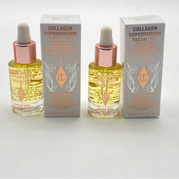 Charlotte Tilbury Other - Charlotte Tilbury Facial Oil Duo in Yellow with Rose Gold Caps